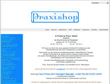 Tablet Screenshot of praxishop.ch